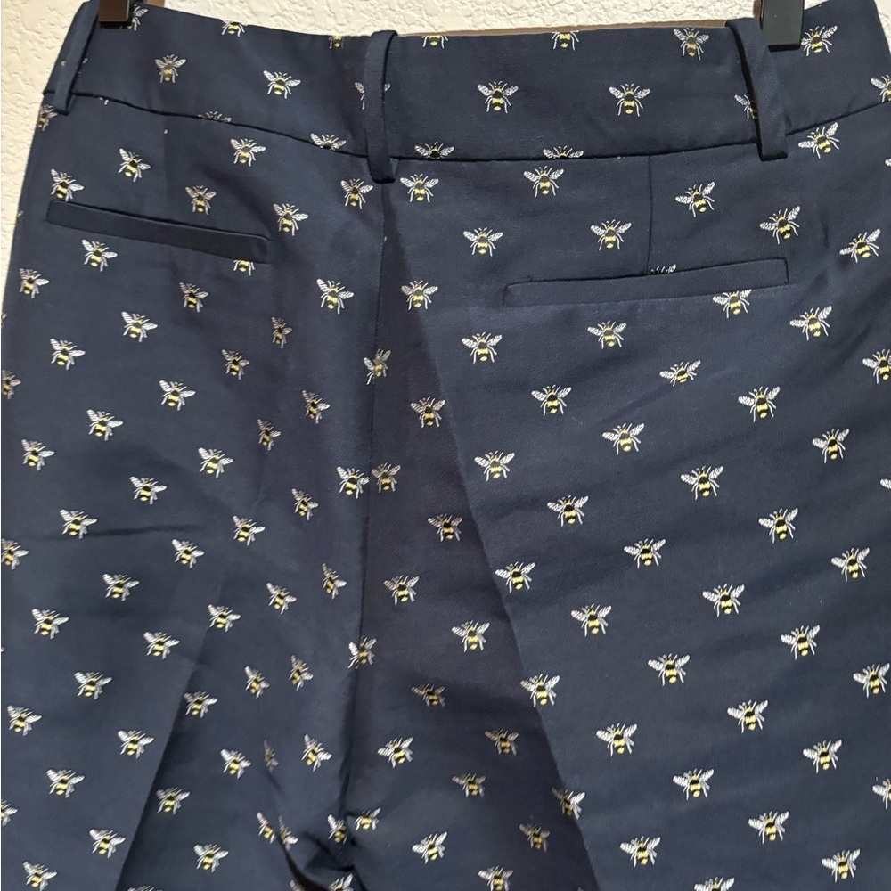 J Crew Women’s Teddy Bumblebee Embroidered Pants Size 12 - Picture 9 of 10